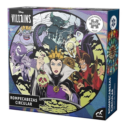 Rompecabezas Disney Villanos Redondo - 500 Piezas