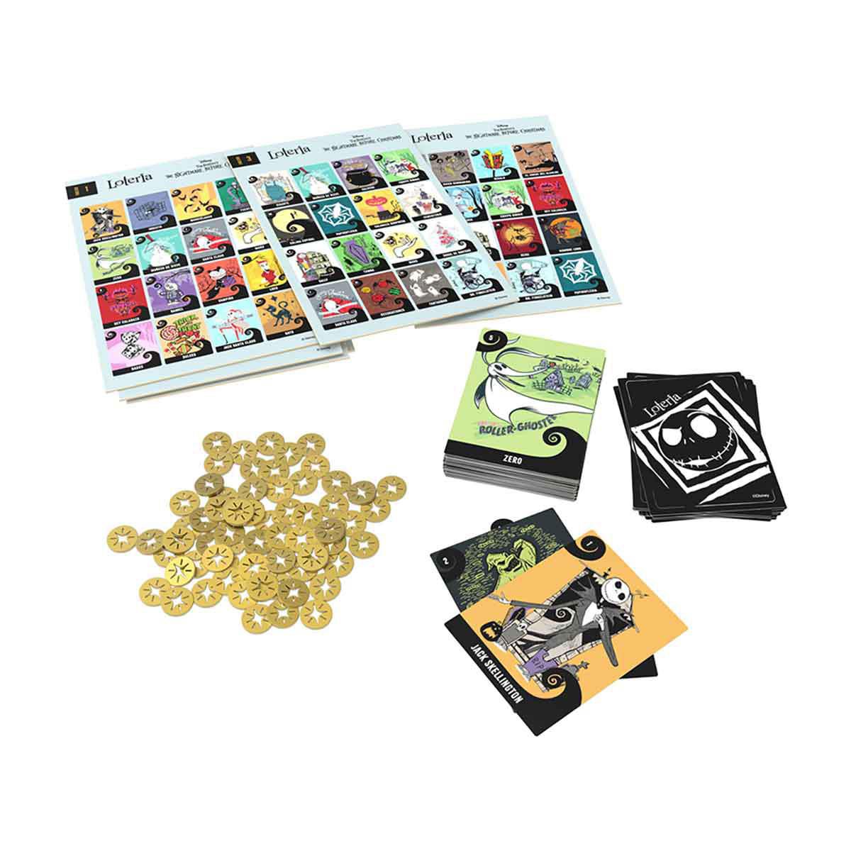 Lotería El Extraño Mundo de Jack (Nightmare Before Christmas) - 54 Tarjetas Jumbo