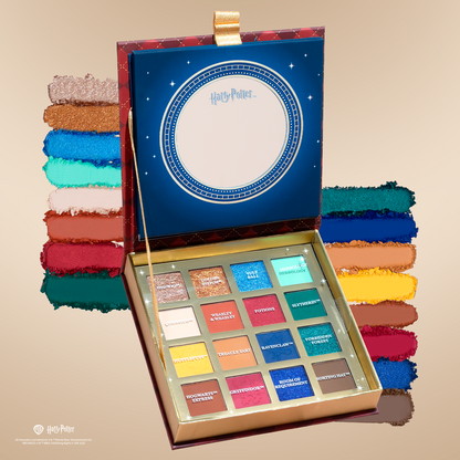 Harry Potter Holiday Hogwarts paleta swatches tonos
