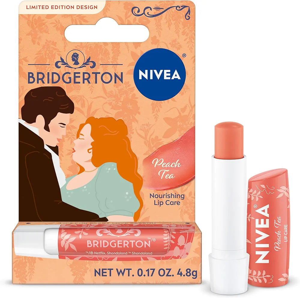 Bridgerton Nivea Labello balm Peach Tea