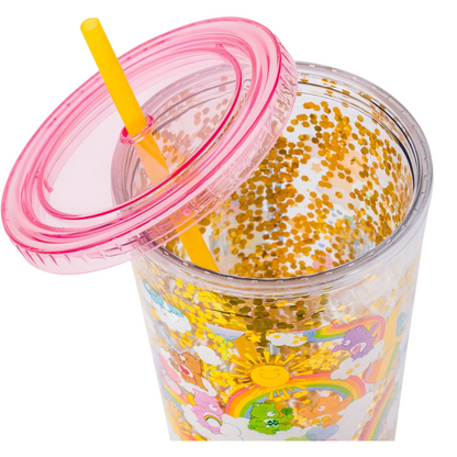 Care bears Vaso Tumbler acrílico con Popote