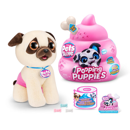 Pets Alive Pooping Puppies Sorpresa. Interactivo grande. Son sorpresa.
