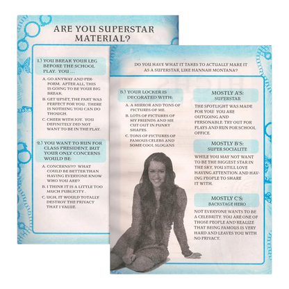 Años 2000s Hannah Montana Libro actividades año 2008 papel tipo revista azul