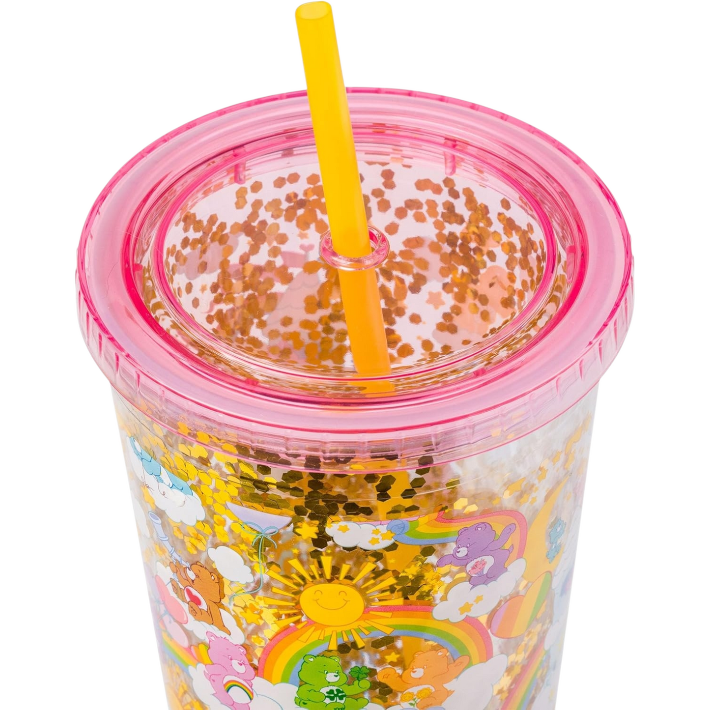 Care bears Vaso Tumbler acrílico con Popote