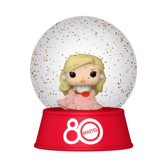 Snow Globe Mattel 80 aniversario pequeña Barbie