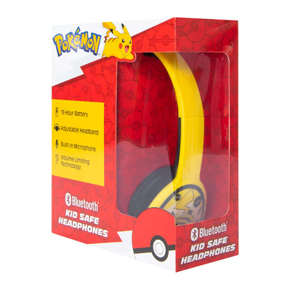 Audífonos inalámbricos ajustable Bluetooth Pikachu Pokemon