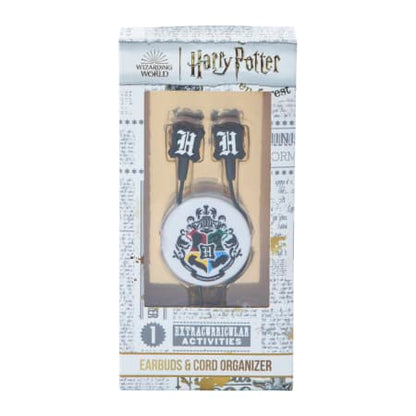 Audífonos Alámbricos con micrófono y con organizador de cable Harry Potter