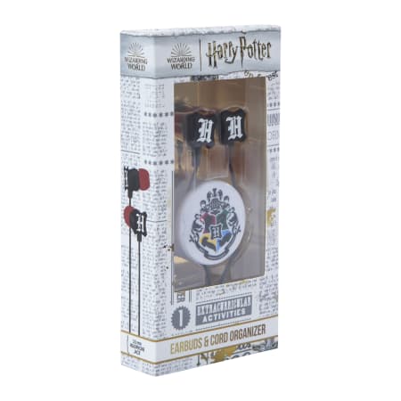 Audífonos Alámbricos con micrófono y con organizador de cable Harry Potter