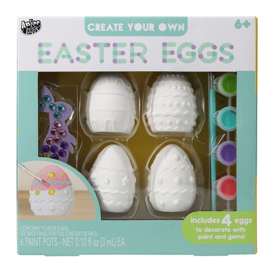Cerámica para pintar (incluye pinturas) huevos de Pascua DIY