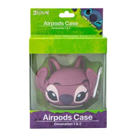 Case Airpods Gen 1 y 2 Stitch Angel Earbuds funda audífonos