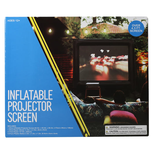 Inflable Pantalla para proyección para Movie time 🎥🍿1.70x.90x1.48 mts