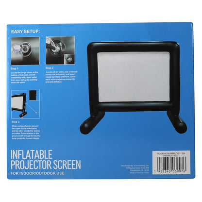 Inflable Pantalla para proyección para Movie time 🎥🍿1.70x.90x1.48 mts