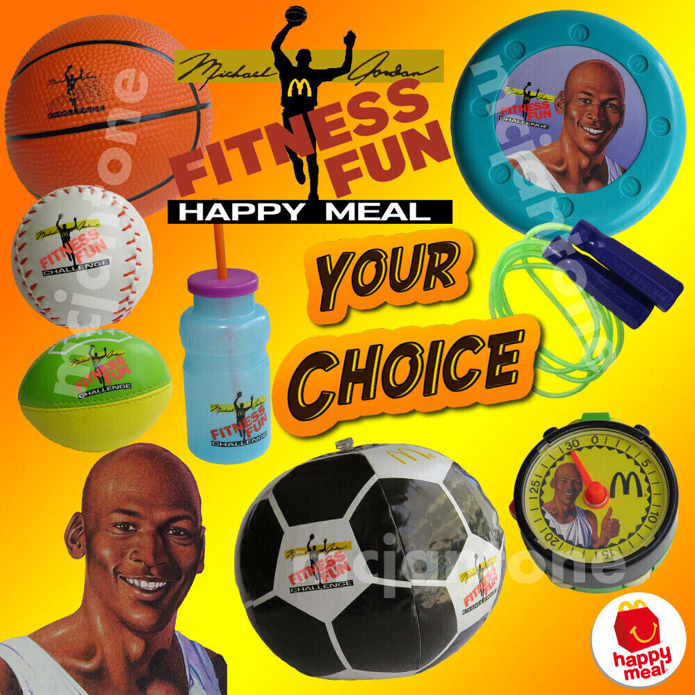 McDonald's Happy Meal Michael Jordan Fitness Fun año 1991