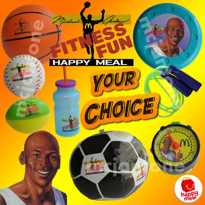 McDonald's Happy Meal Michael Jordan Fitness Fun año 1991