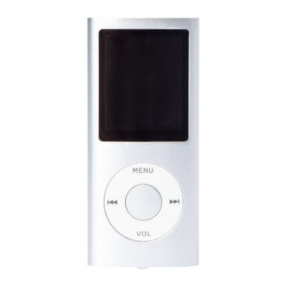 Reproductor Mp3 super retro! Tipo ipod con tarjeta de memoria de 16 GB micro SD plateado