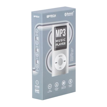 Reproductor Mp3 super retro! Tipo ipod con tarjeta de memoria de 16 GB micro SD plateado