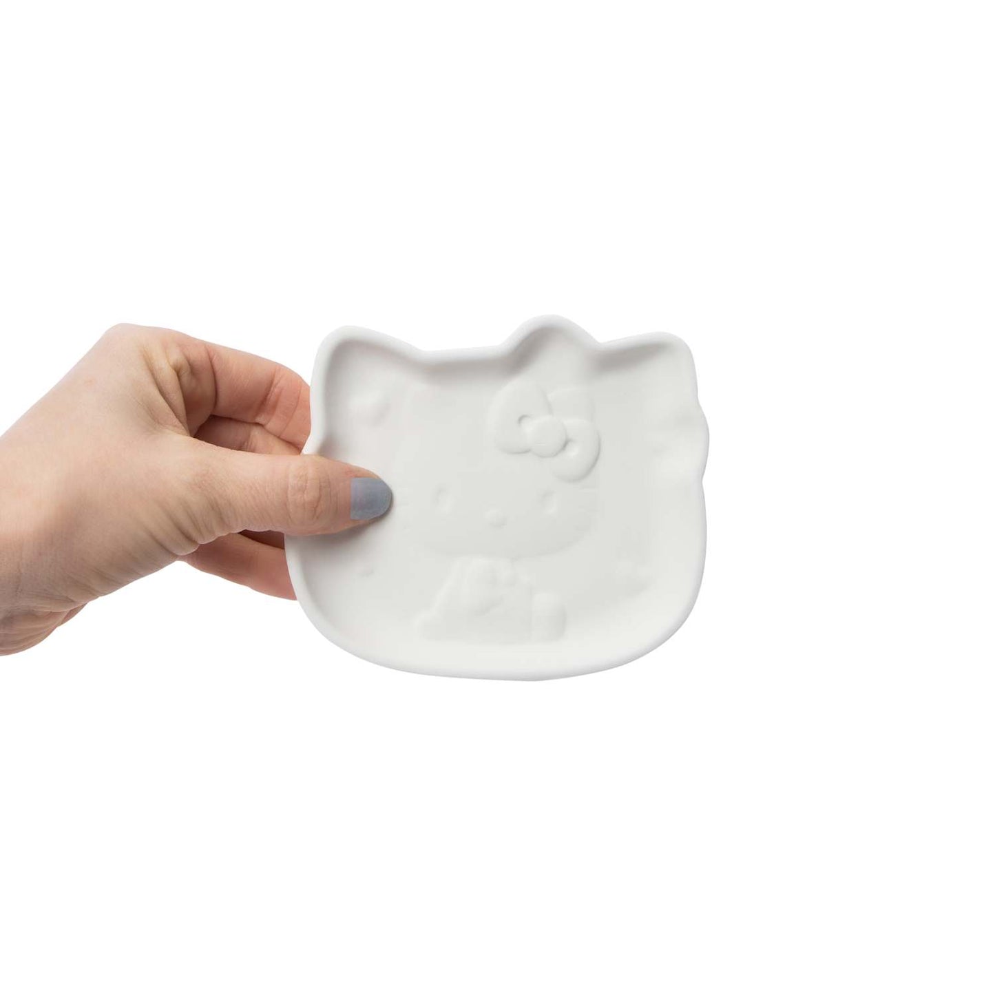 Cerámica para pintar (incluye pinturas) Platito, Charola trinket tray Hello Kitty DIY