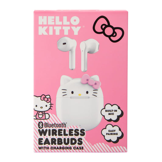 Audífonos inalámbricos Bluetooth con estuche cargador Sanrio original licencia