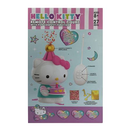 Hello kitty gigante a control remoto lanza Confetti 🎊🎉 (caja empaque maltratado)