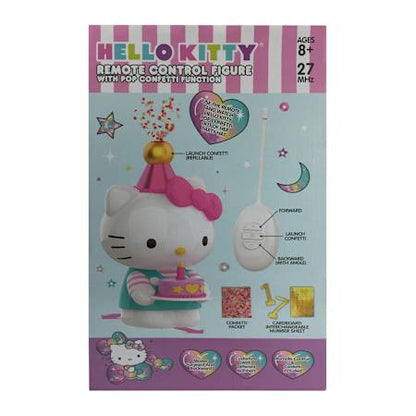 Hello kitty gigante a control remoto lanza Confetti 🎊🎉 (caja empaque maltratado)