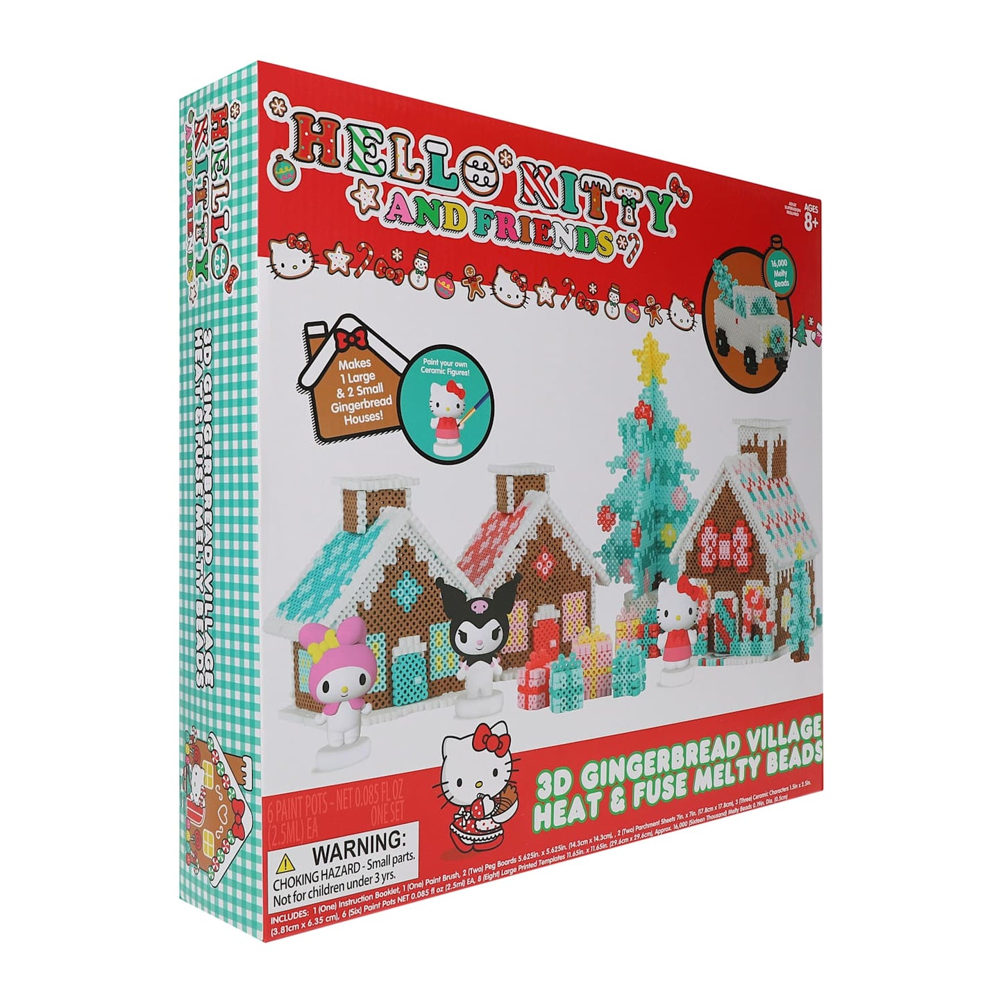 Mega Set de construcción Cuentas Termofusibles Sanrio Hello Kitty and Friends Villa de Jengibre 3D DIY