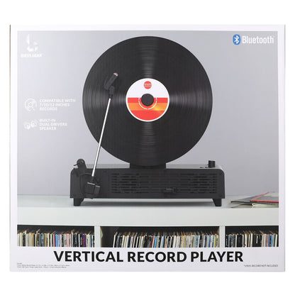 Tornamesa Reproductor vetrical de discos de Acetato Vinyl super retro Bluetooth con FM