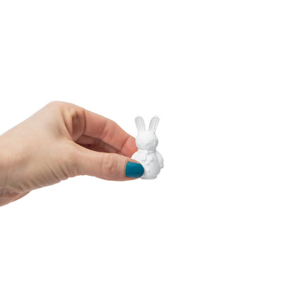 Cerámica para pintar miniatura (incluye pinturas) Familia conejos DIY