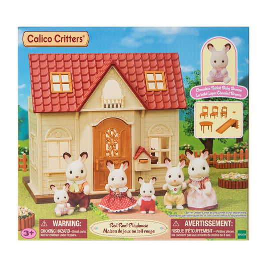 Calico Critters Casita Ternurines Mansion Red roof playhouse con 1 personaje