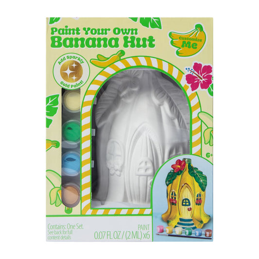 Cerámica para pintar (incluye pinturas) Casita de Banana DIY