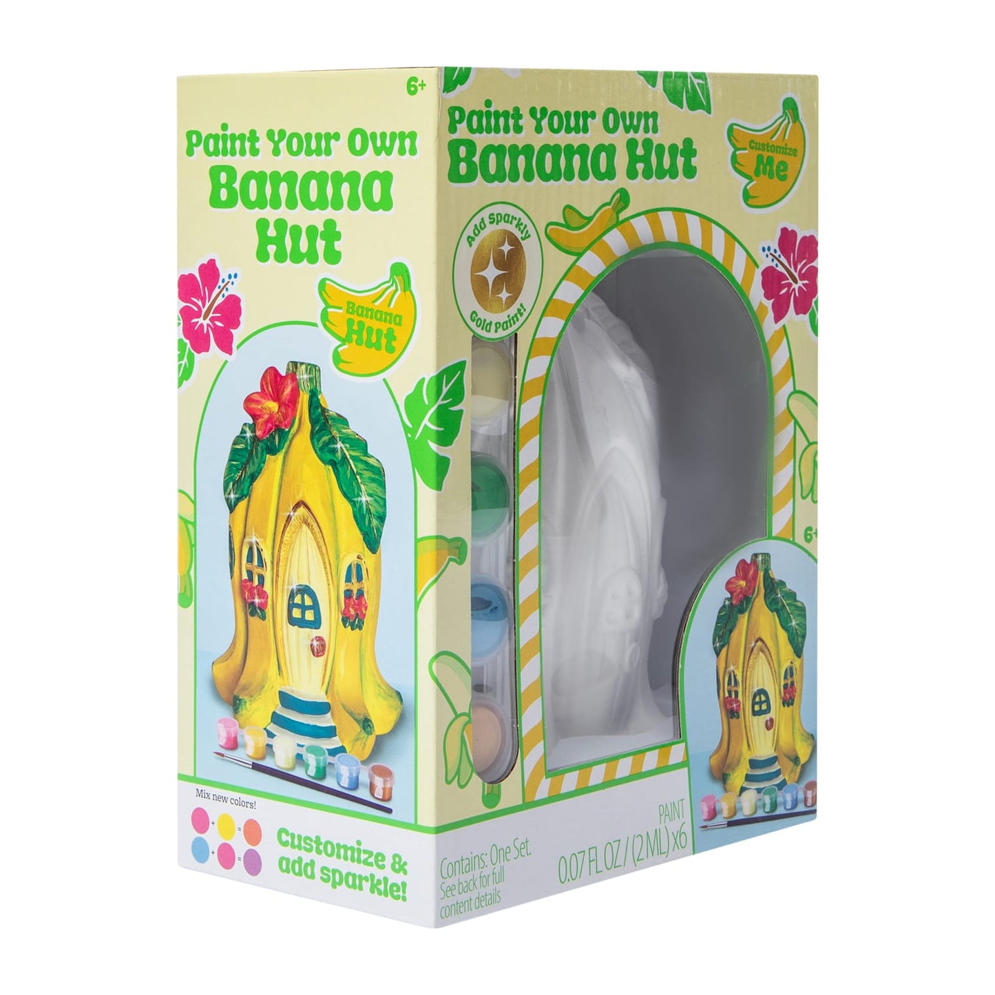 Cerámica para pintar (incluye pinturas) Casita de Banana DIY