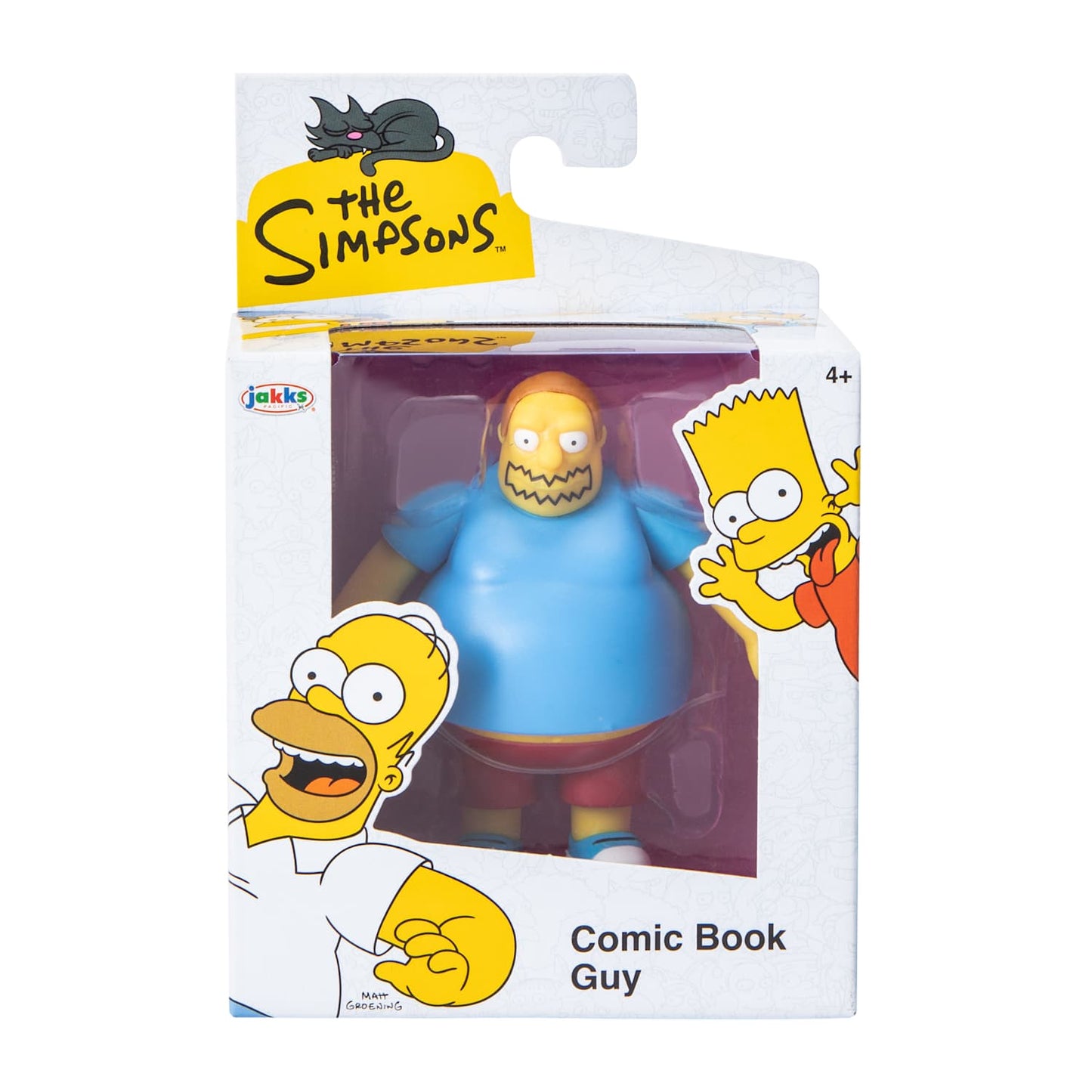 Figurin Simpsons Jakks Pacific 2.5"aprox 6.4 cms Comic Book Guy