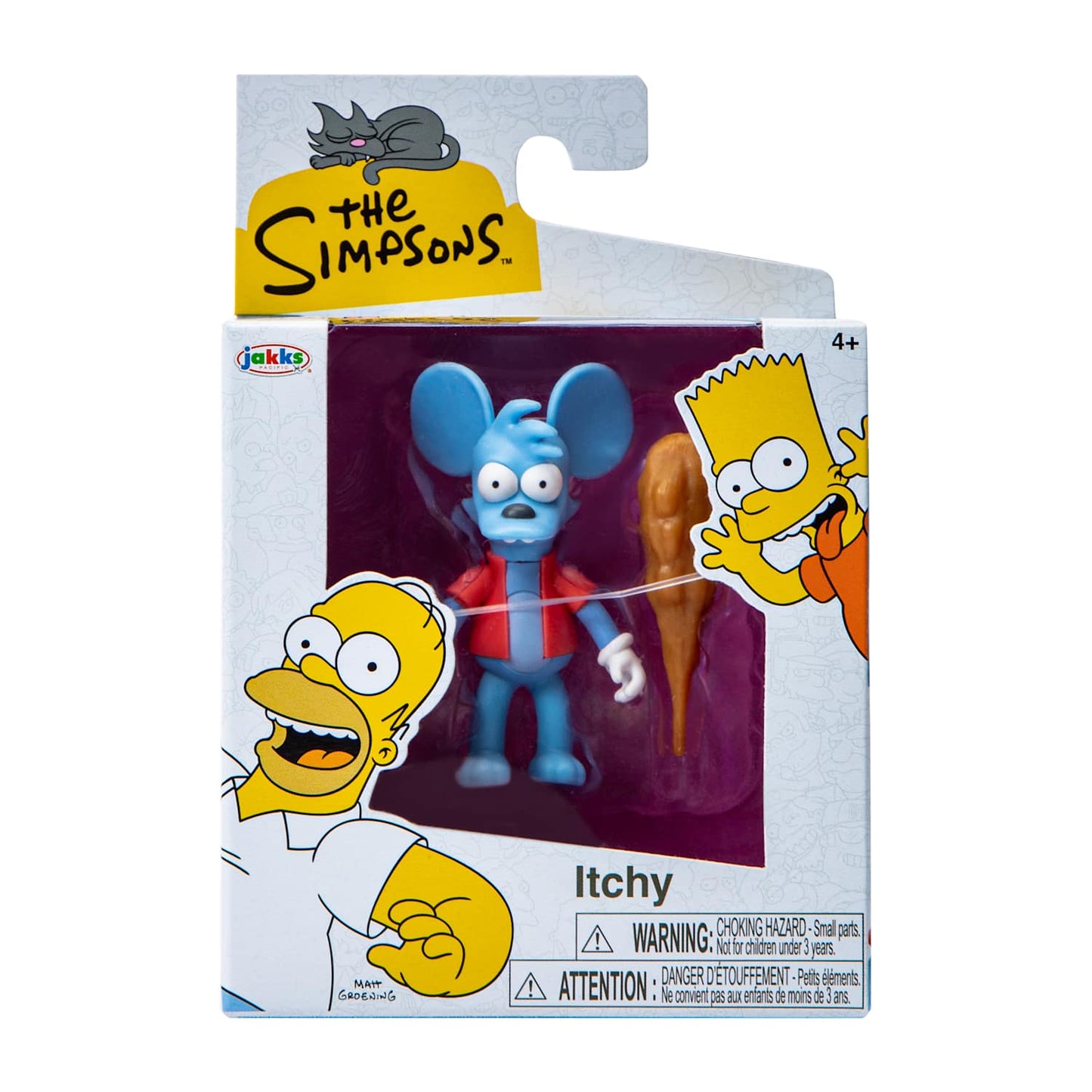 Figurin Simpsons Jakks Pacific 2.5"aprox 6.4 cms Itchy