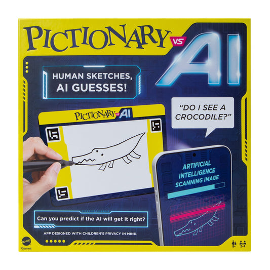Juego de mesa Pictionary Ai contra inteligencia artificial. Desafío de dibujos