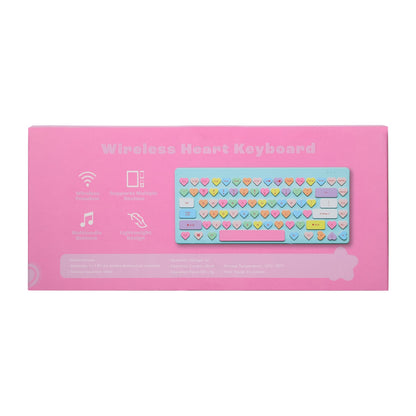 Teclado inalambrico corazones