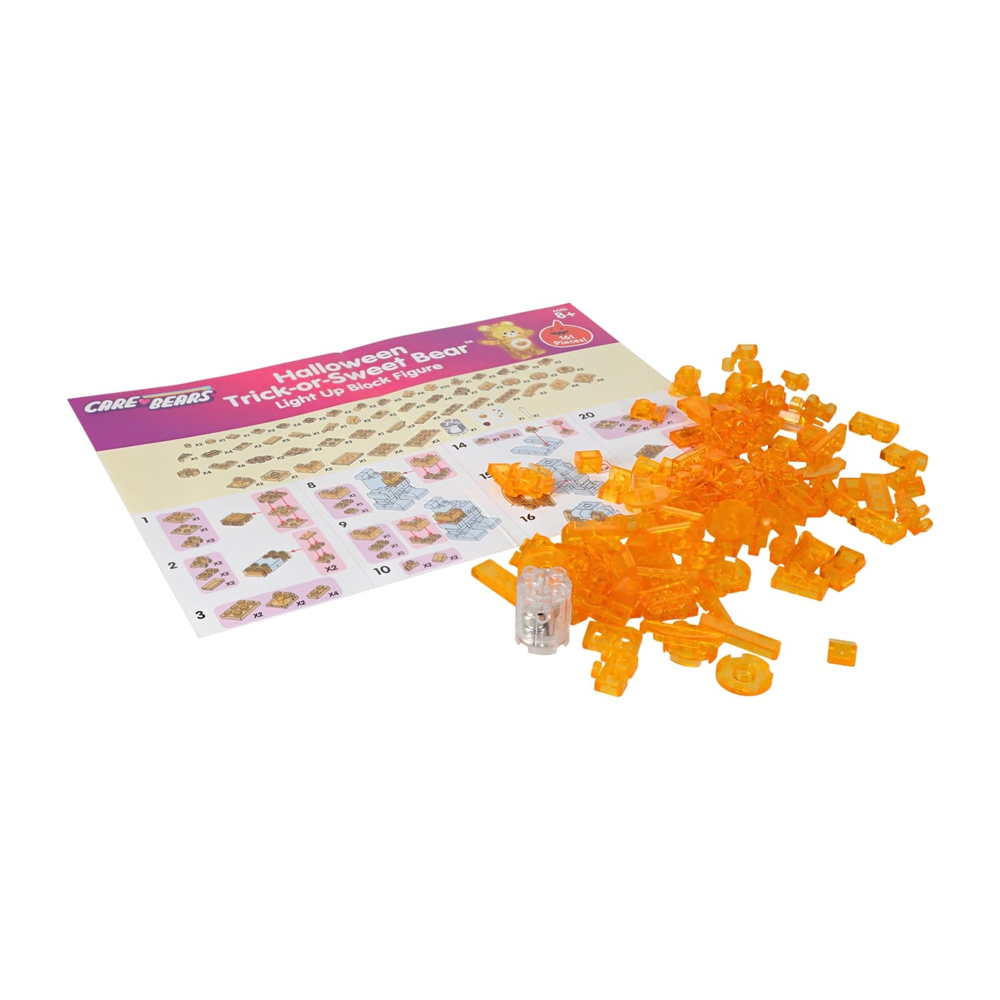 Care Bear Halloween Trick or sweet bear set de construcción blocks DIY con led