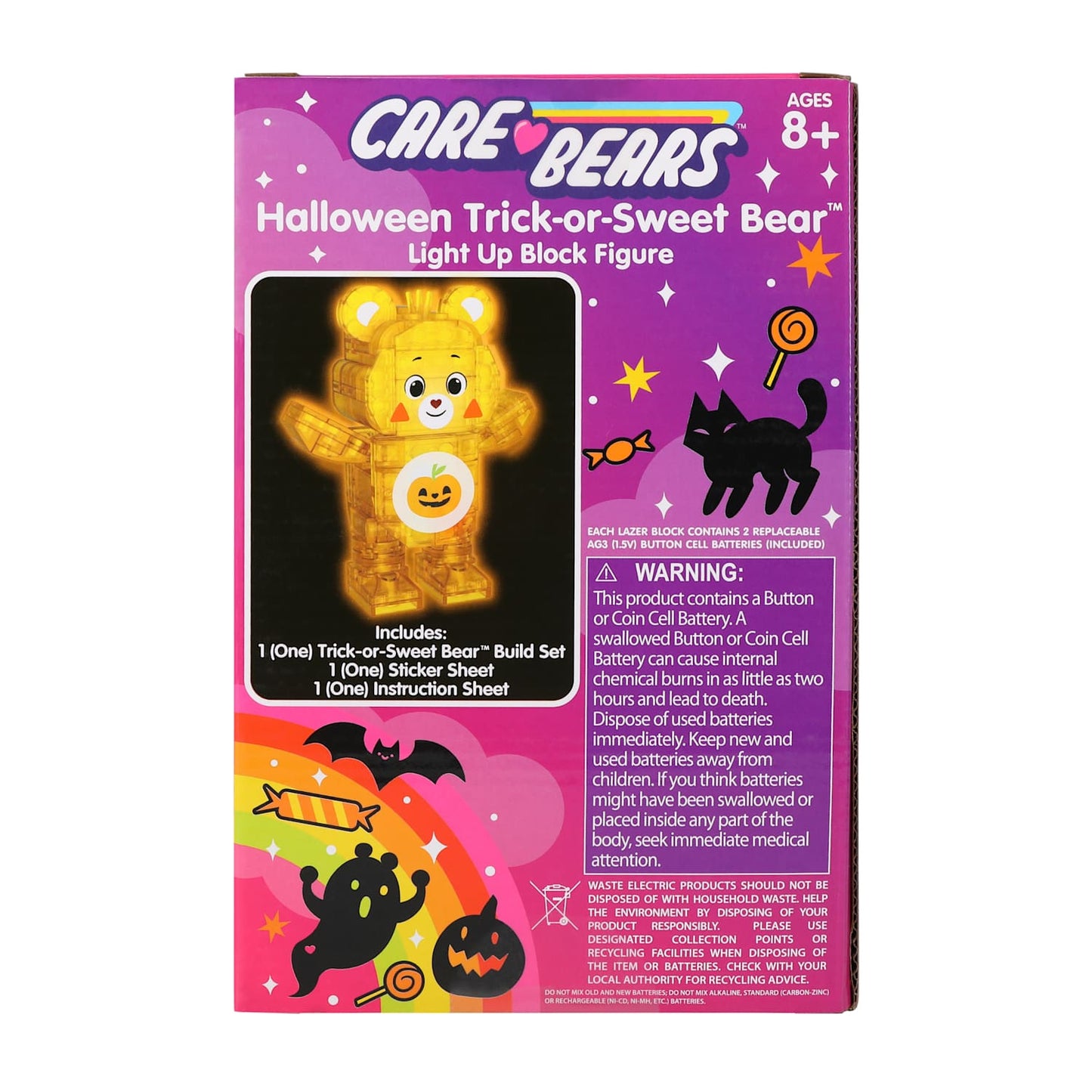 Care Bear Halloween Trick or sweet bear set de construcción blocks DIY con led