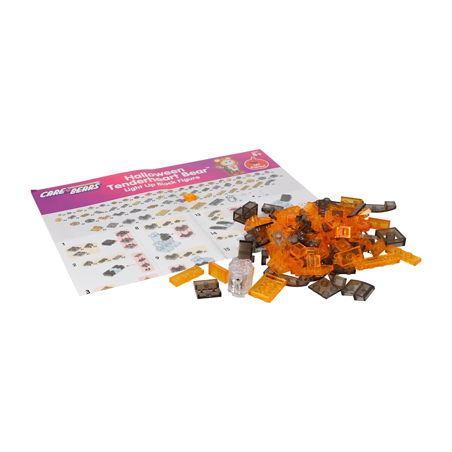 Care Bear Halloween Good Tenderheart Skeleton set de construcción blocks DIY con led