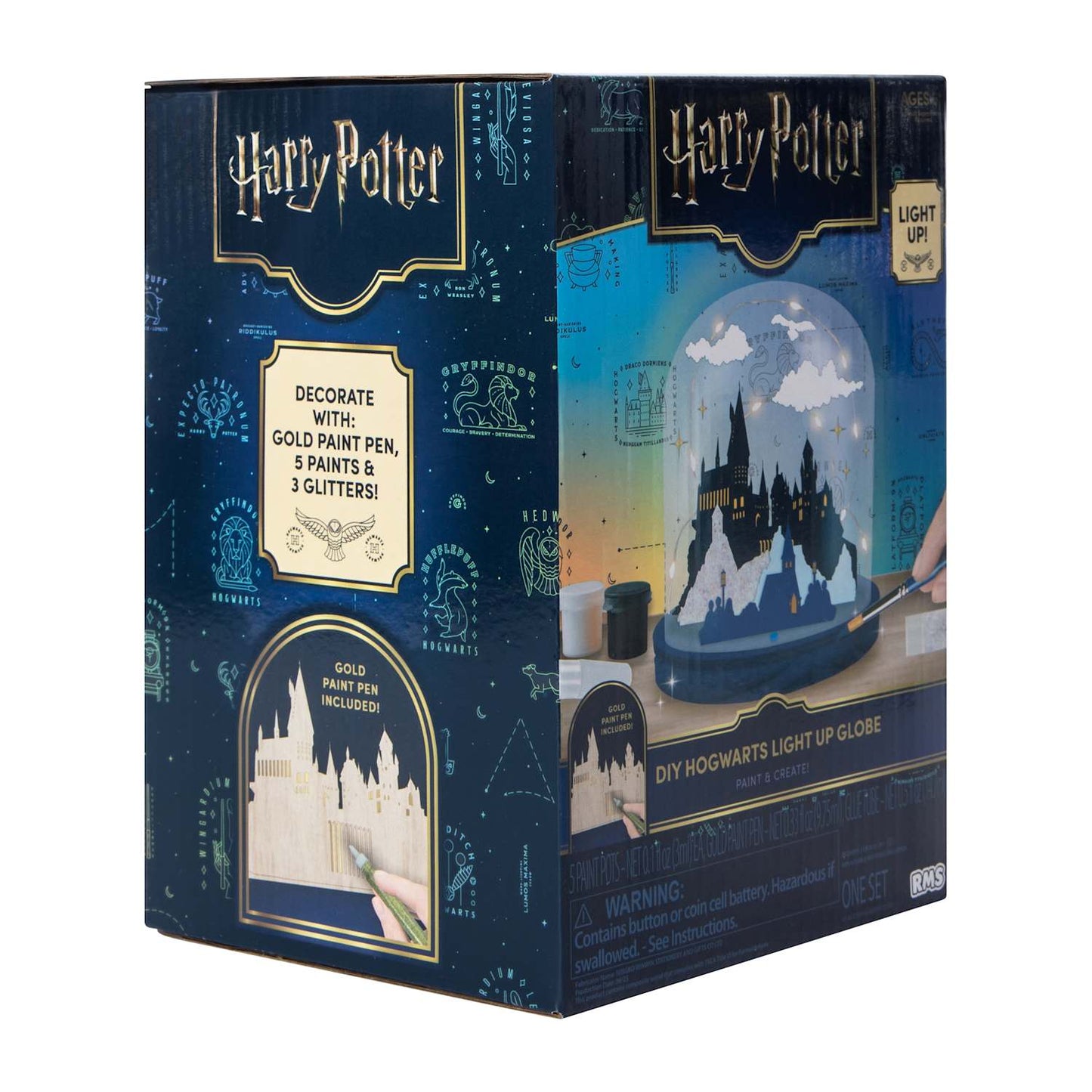 Harry Potter – Kit DIY para Pintar Globo acrílico Luminoso de Hogwarts