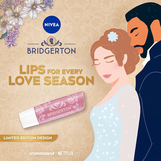 Bridgerton Nivea Labello balm Rose Meringue