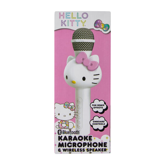 Hello Kitty Micrófono Karaoke con bocina integrada y luz led