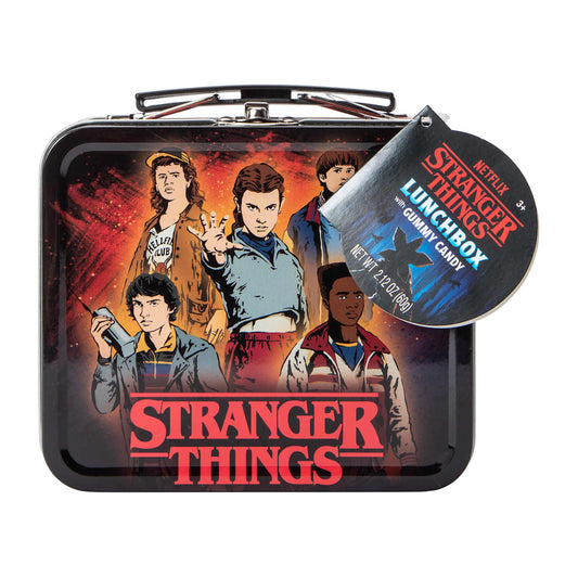 Stranger Things mini loncherita de metal con gomitas en forma de Waffle eleven