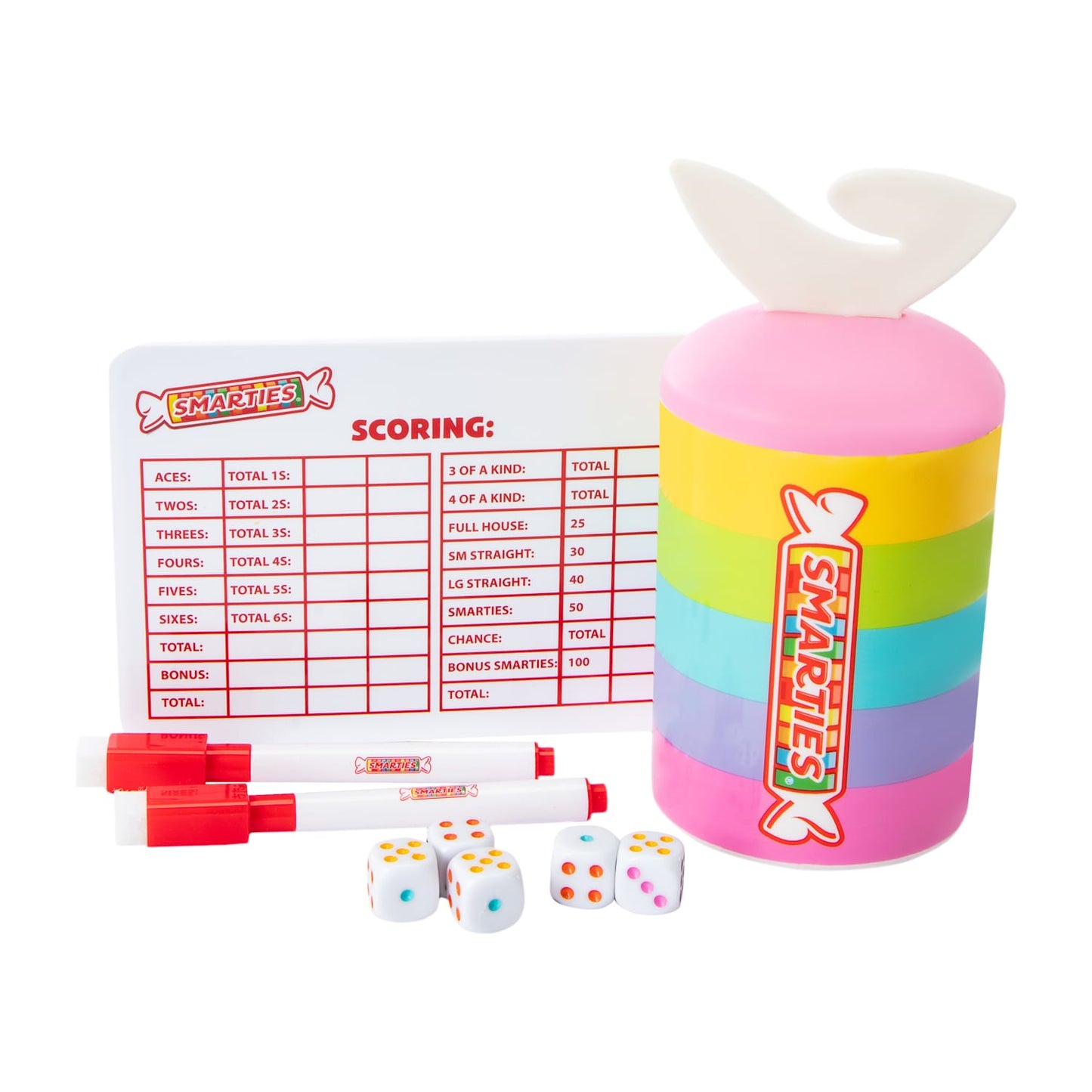 Juego cubilete Smarties