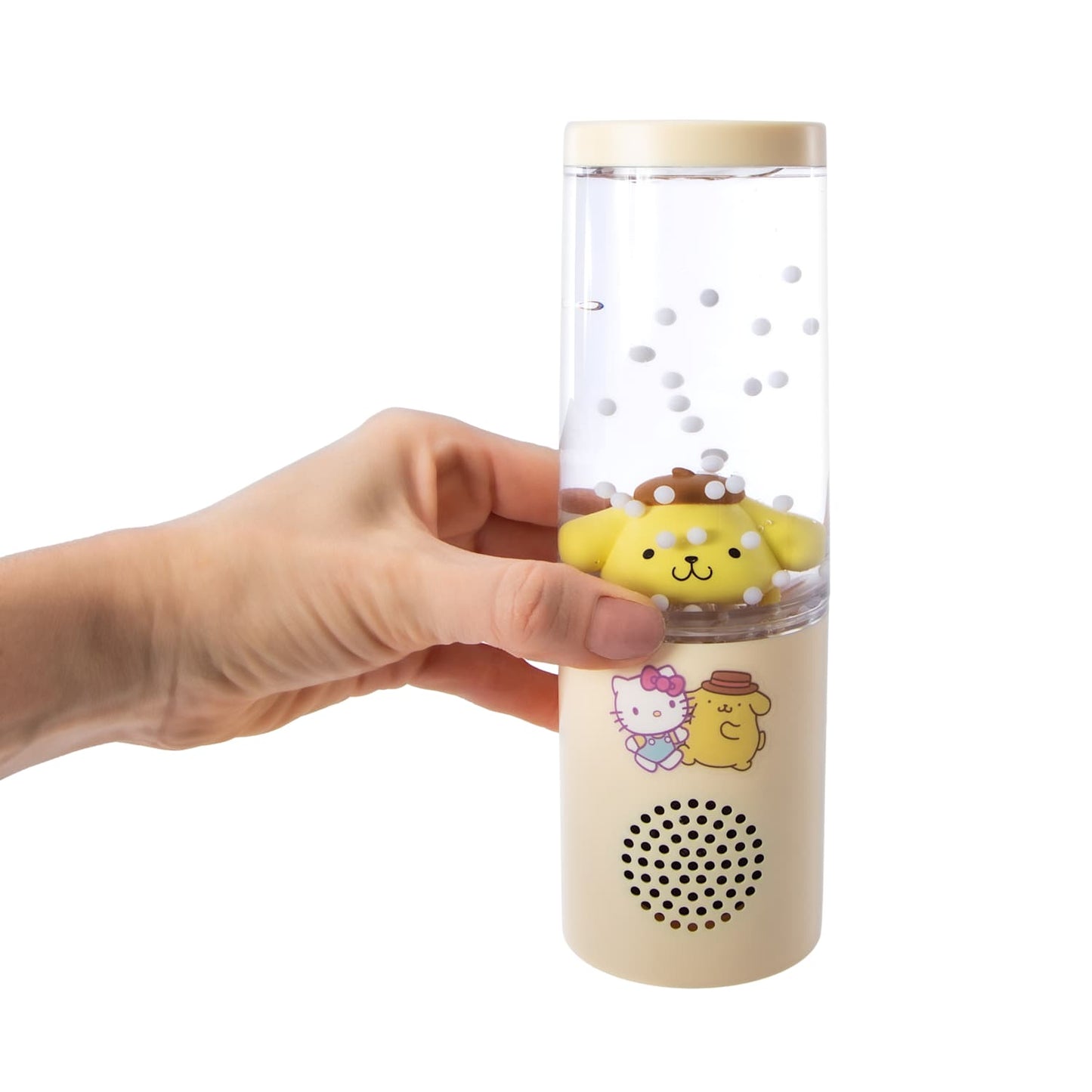 Bocina Bluetooth de agua con luz led ritmica Pompompurin Sanrio