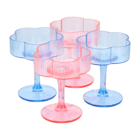 Copas de acrílico en forma de Flor