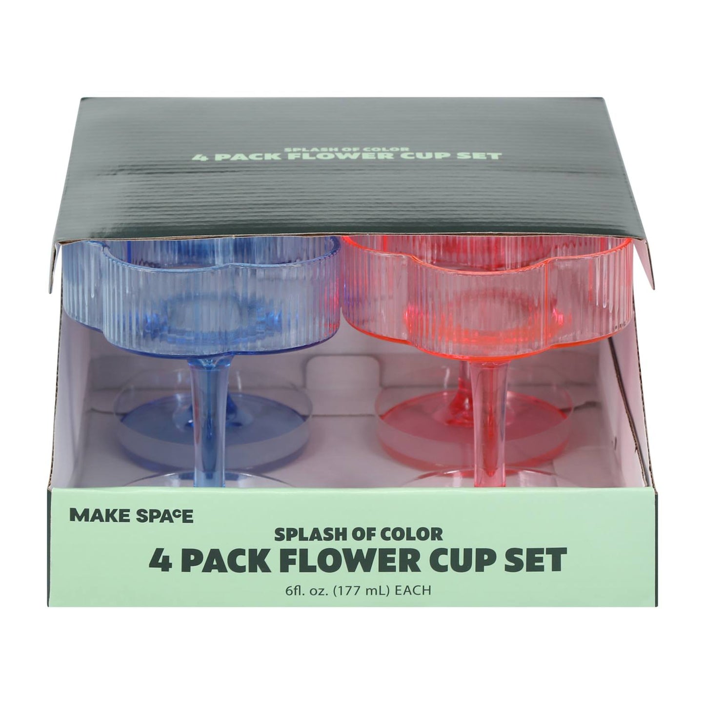 Copas de acrílico en forma de Flor
