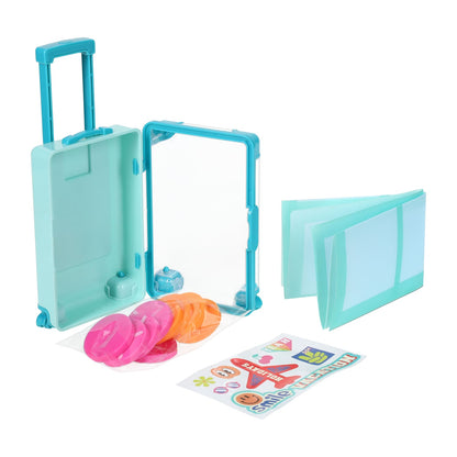 Mini juego de mesa para viaje con maleta de acrílico (Tic Tac Toe)