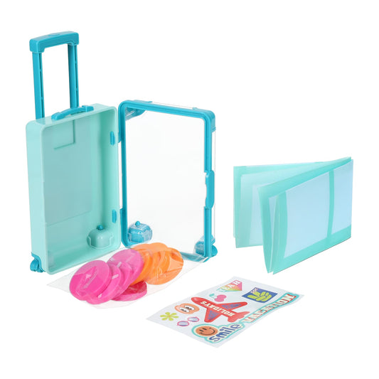 Mini juego de mesa para viaje con maleta de acrílico (Tic Tac Toe)