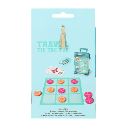Mini juego de mesa para viaje con maleta de acrílico (Tic Tac Toe)