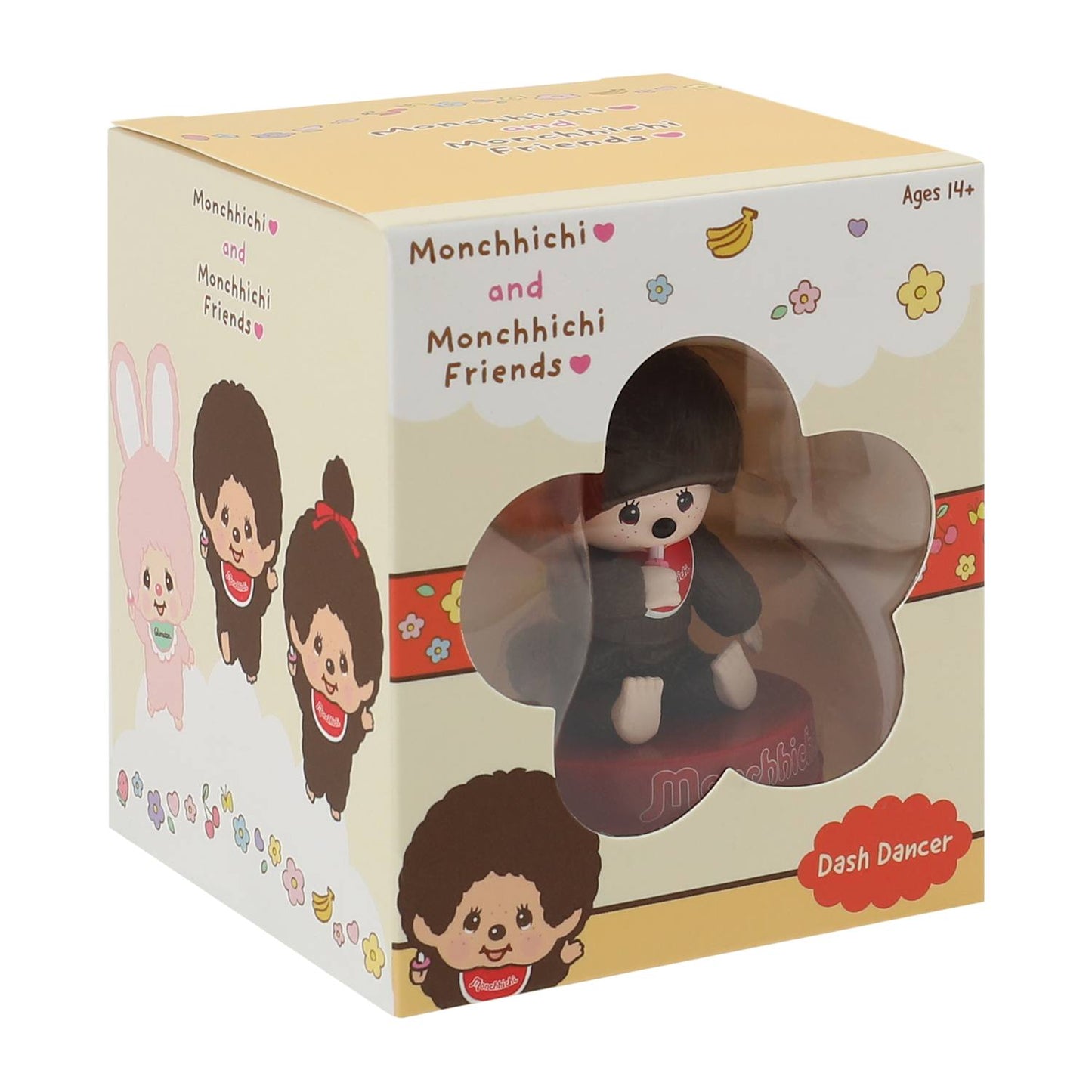 Monchhichi Figurin de plástico  cms aprox Dash Dancer tipo bobble-head