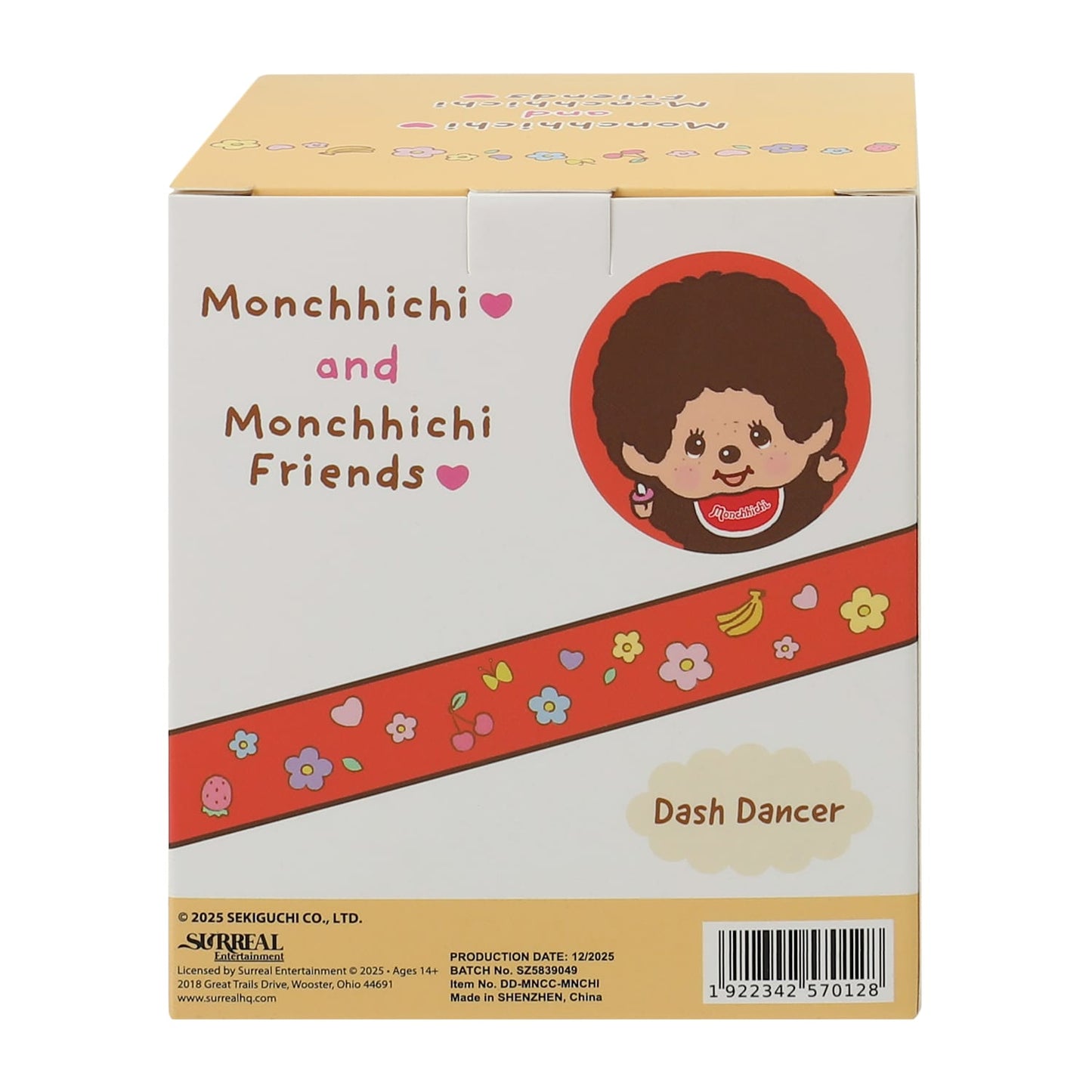 Monchhichi Figurin de plástico  cms aprox Dash Dancer tipo bobble-head